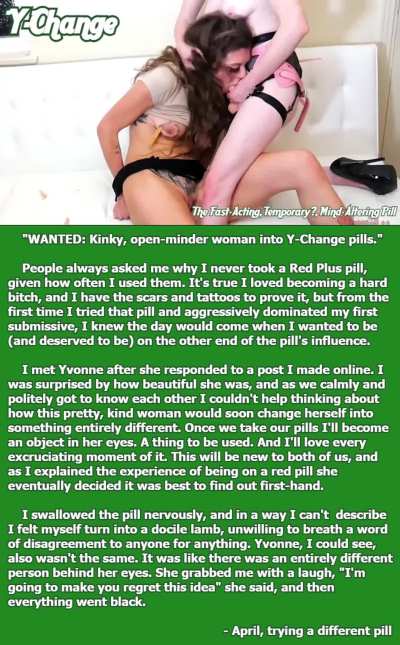 April, trying a different pill