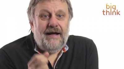 Zizek caught red handed no context justifies this