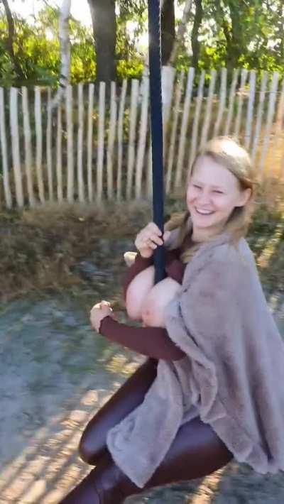 For some obvious reasons, this is my own way of zip-line descent. The best and most comfortable. Heh