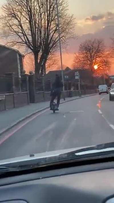 HMB while i ride this self balancing electric unicycle