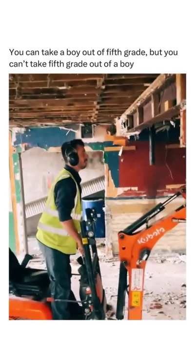 You can take a boy out of fifth grade, but you can't take fifth grade out of a boy