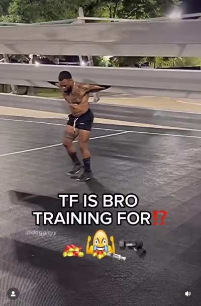 Me training for the yearly 2 week minecraft server binge