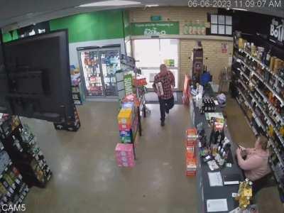 Attempted liquor thief ends up dying inside