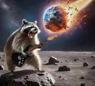 Sick fucking raccoon