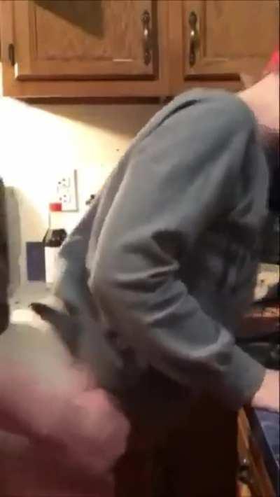 Fucked hard in the kitchen