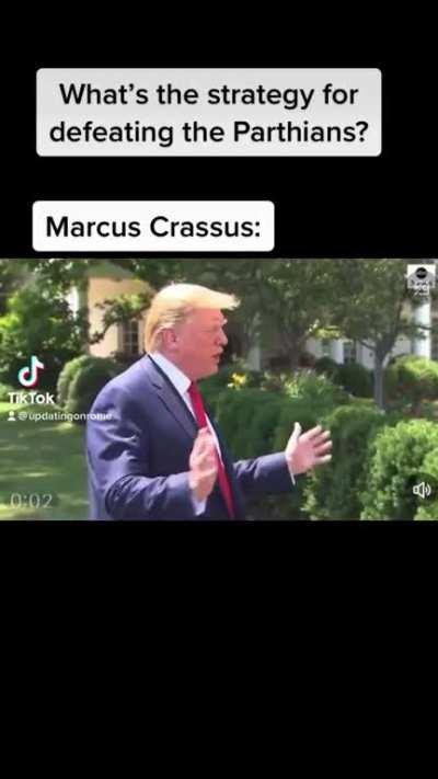 We wait until they run out of arrows.