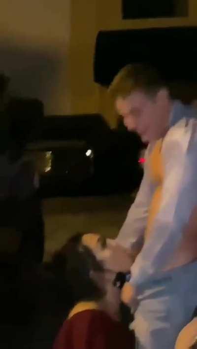 [/r/LustFully] - Slut girlfriend sucking strangers cock outside the club