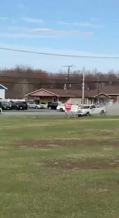 Stealing a car and driving it like you stole it