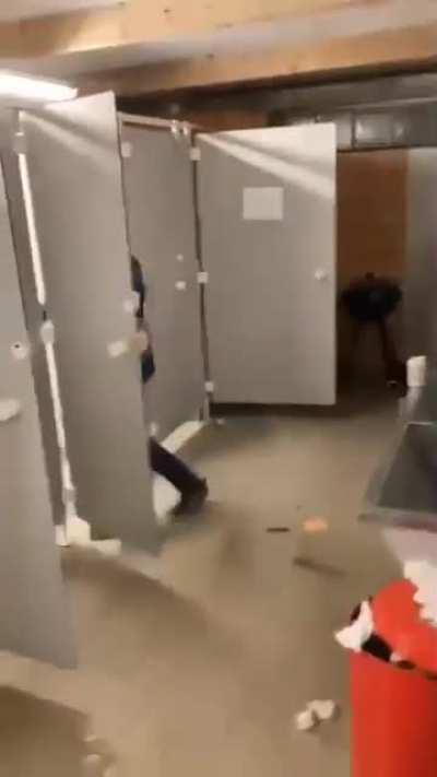 Boys bathroom in a nutshell