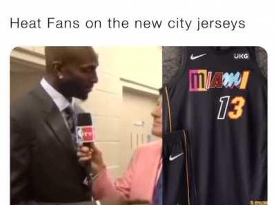 Jerseys are bad luck. We play terrible in them