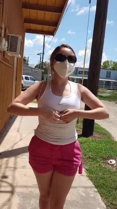 Tight sports bras won't stop me from flashing