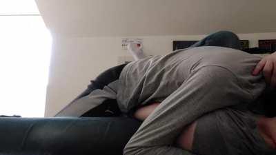 Don't mind me, just kissing the love of my life [OC]