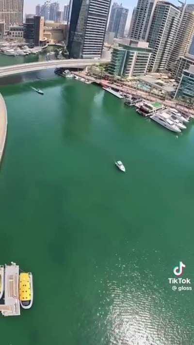 The longest urban zipline in the world, Dubai Marina