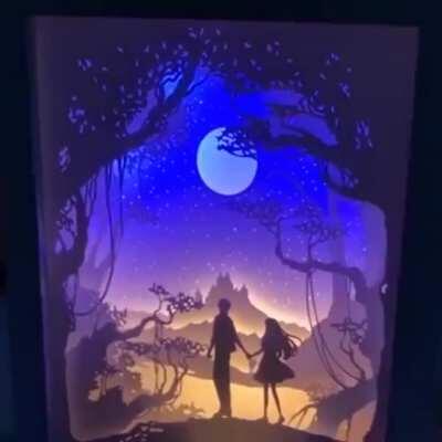 This Lunibox made of paper cuttings