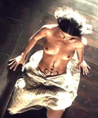 The Witcher S01E05 Anya Chalotra as Yennefer (topless scene) [cropped, sharpen, brightened, color corrected] HD