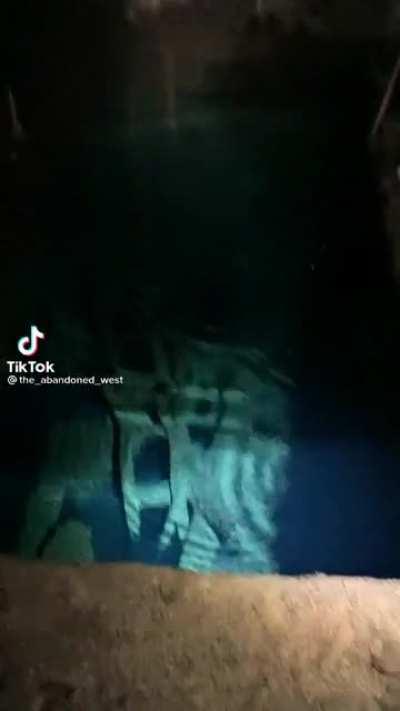 Testing the depth of a 200ft flooded mine shaft