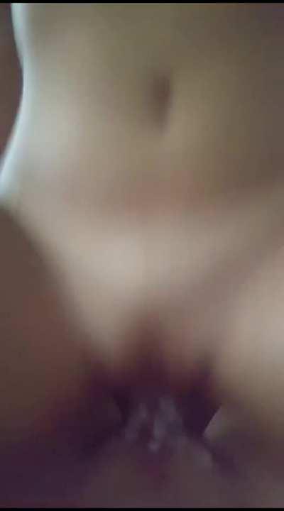 This sexy little hotwife came over to my place for a visit and it wasn’t long until she was creaming all over my BWC while riding me like the bull I am.