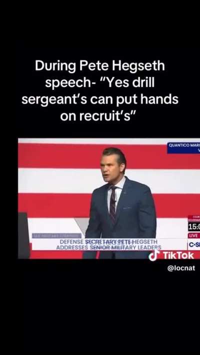 Hegseth: “Basic training is being restored to what it should be: scary, tough, and disciplined. We're empowering drill sergeants to instill healthy fear in new recruits... Yes, they can shark attack, they can toss bunks, they can swear, and yes, they can 