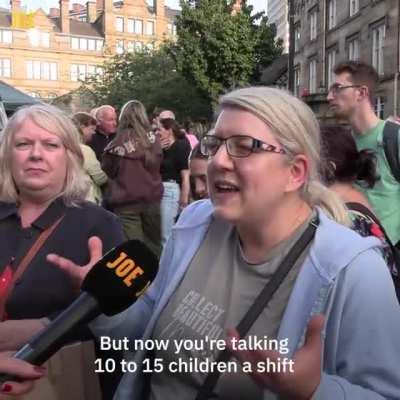 Dinner lady says she spends “as much time taking food away from children” as she does serving it as some schoolchildren do not have the funds for the school lunches