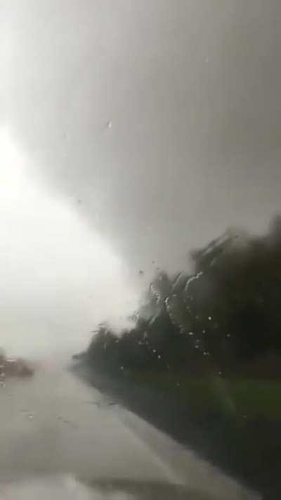 Couple in Arkansas get knocked off the road from a tornado and live. They said their seatbelts saved their lives.