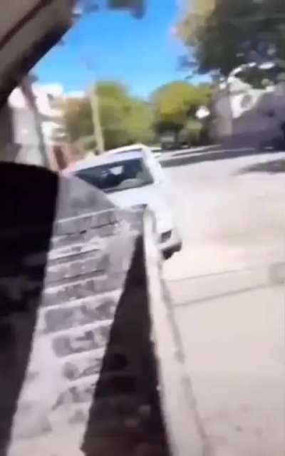 That's one way of taking out the trash.