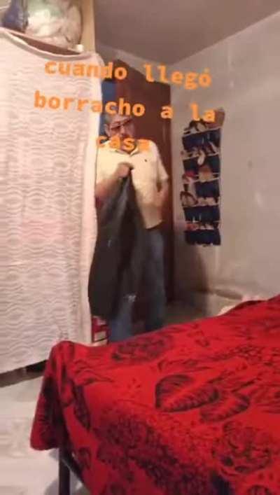 He is not drunk anymore