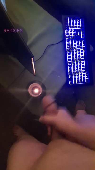 Stroking to the flicker of candlelight 