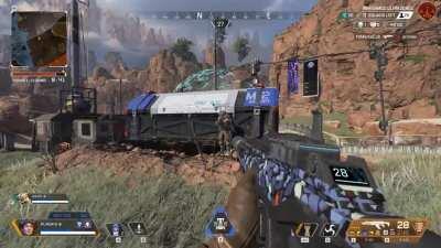 Dude, if you're gonna stand up there, at least duck...