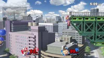 I edgeguarded so well I actually reached the regrab limit