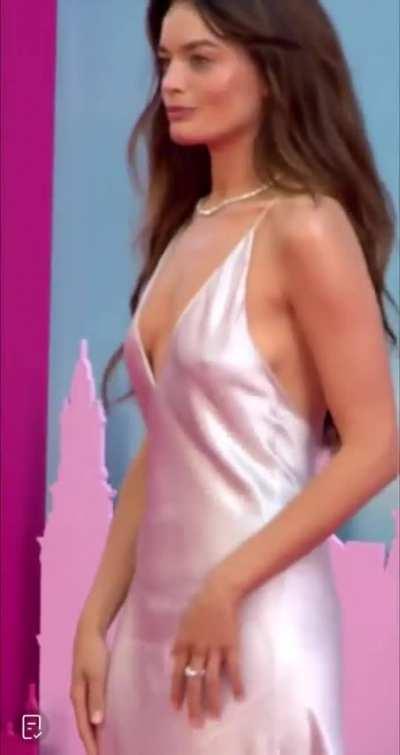 Emma Mackey - Braless at the Barbie premiere 