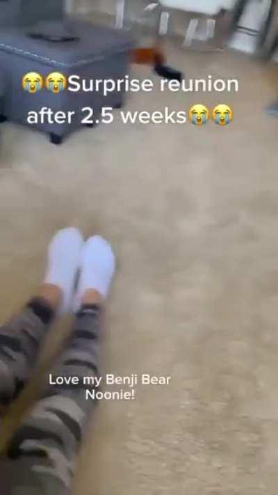 He's so sweet and excited (via Instagram)