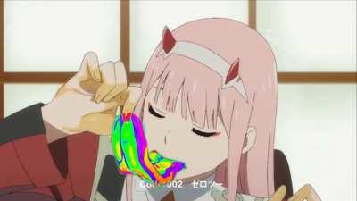 Zero Two don't eat that!