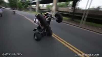 That looked wheelie painful.
