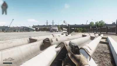 I think I just ruined this guys day by pretending to be dead