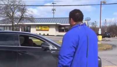 This reporter getting interrupted by his mother.