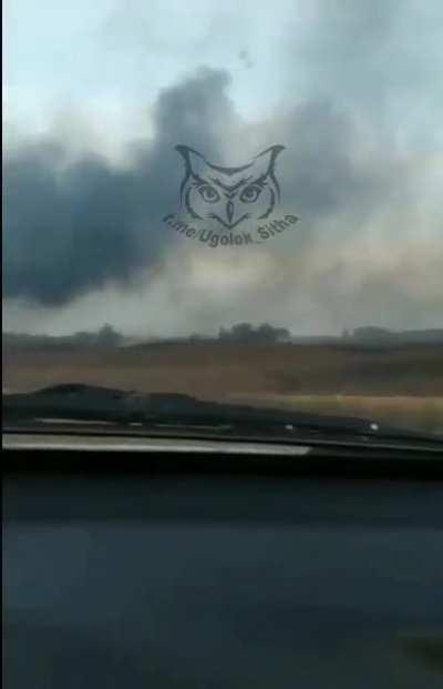 Ukrainian military convoy got destroyed by Russian air force in Nikolaevskya oblast.