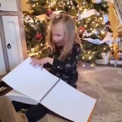 A young blind girl absolutely loves Harry Potter. Her aunt helped raise money to surprise her with Harry Potter books in Braille for Christmas
