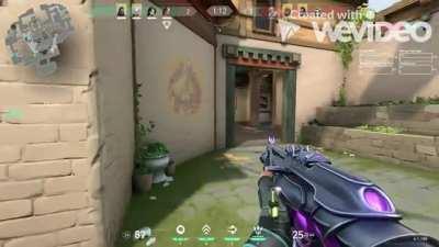 I've spotted an enemy behind the wall due to the network problems (legit hacks)