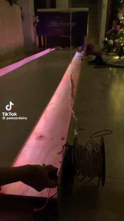 Mini bowling alley inside my house