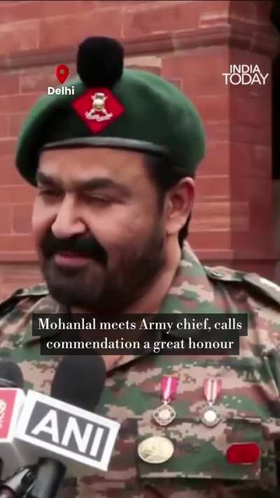 Actor and Territorial Army Lt Col Mohanlal met the Army Chief in Delhi, calling it a great honour to receive commendation and discuss ways to enhance the Territorial Army’s efficiency. He said the Dadasaheb Phalke Award was also among the reasons for thei