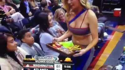 Kid gets his favorite kind of candy