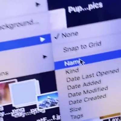 Organizing a desktop