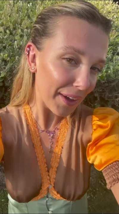 Millie Bobby Brown doing her makeup for you