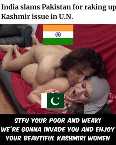 Pakistani women know what to do when they see an indian soldier