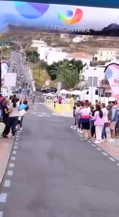 HMFT after walking in front of a cyclist
