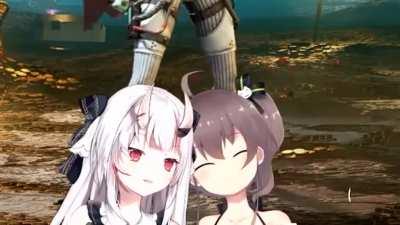 Ojou denies Matsuri's てえてえ