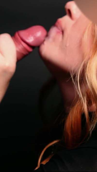 Barely had to touch his cock to get that load