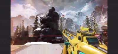 Rampart carrying Shiela into battle.