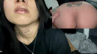 I fuck this berk guy in the living room until he cums inside me