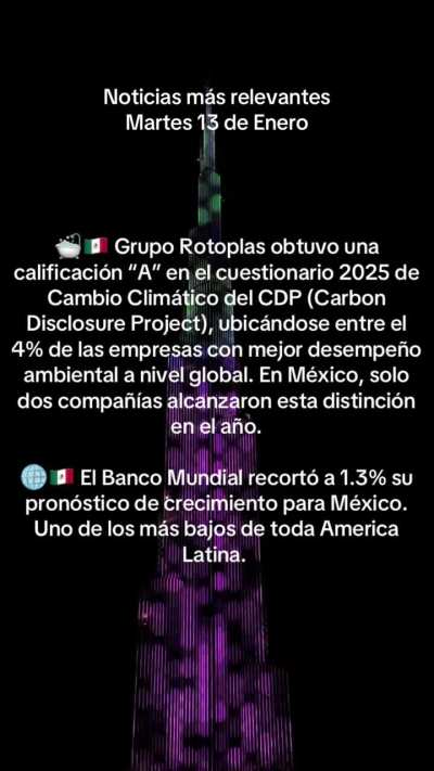 Noticias más importantes en finanzas, economía y negocios / Martes 13 de Enero